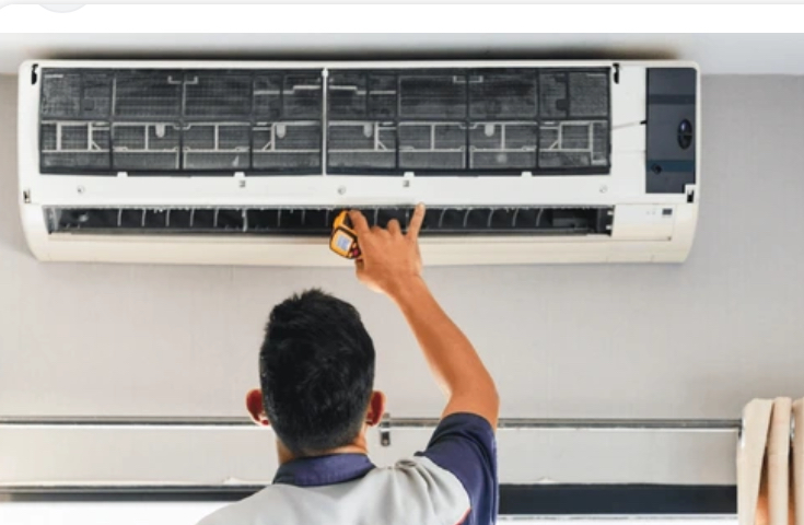 Instalación de aire acondicionado.